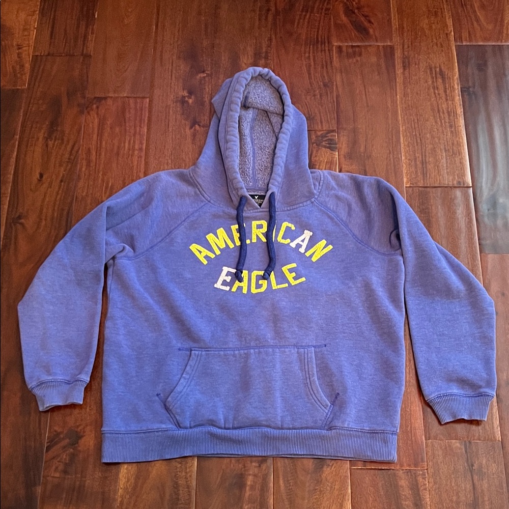 American Eagle Outfitters Blue Hoodie Boys Large